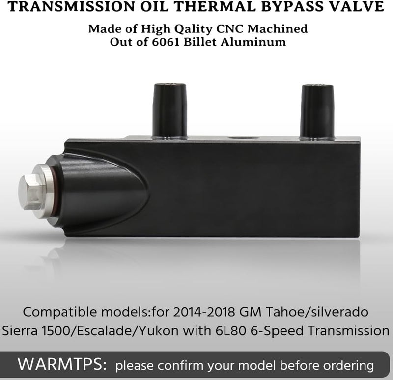 chaofei 125068000 Automatic Transmission Fluid Thermal Bypass Valve Compatible with Chevrolet Silverado 1500 2014 2015 2016 2017 2018 Replacement for GM 6L80, GMC Sierra 1500, Yukon, Tahoe, Escalade - Image 4